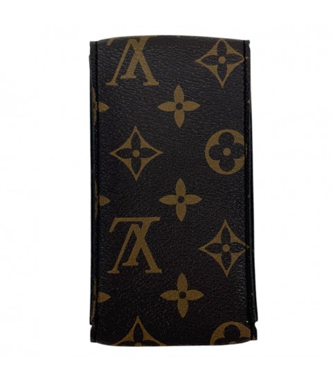 New Louis Vuitton watch brown leather pouch