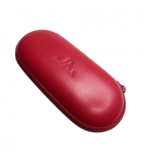 Omega Red Travel Watch Case – Zippered, Foam Insert for 1 Watch