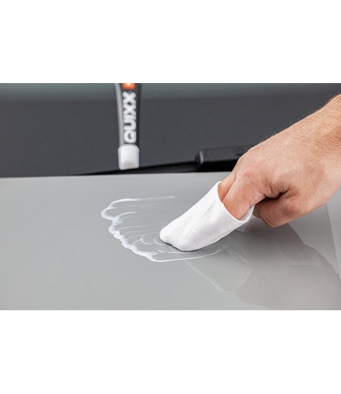 QUIXX Paint Scratch Remover Kit (Ref. 00070) – 2-Step Repair System with Repair No.1 + Finish No.2, Polishing Cloths & 3000-Grit Sandpaper, Made in Germany QUIXX Paint Scratch Remover Kit (Ref. 00070) – 2-Step Repair System with Repair No.1 + Finish No.2, Polishing Cloths & 3000-Grit Sandpaper, Made in Germany