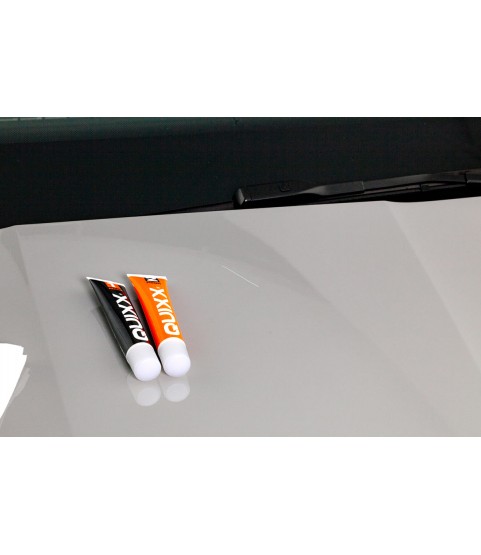 QUIXX Paint Scratch Remover Kit (Ref. 00070) – 2-Step Repair System with Repair No.1 + Finish No.2, Polishing Cloths & 3000-Grit Sandpaper, Made in Germany QUIXX Paint Scratch Remover Kit (Ref. 00070) – 2-Step Repair System with Repair No.1 + Finish No.2, Polishing Cloths & 3000-Grit Sandpaper, Made in Germany