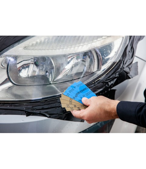 QUIXX Headlight Restoration Kit Removes Yellowing + UV Sealer Plastic Lenses, ref. 00084