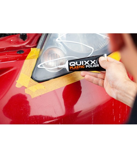 QUIXX Headlight Restoration Kit Removes Yellowing + UV Sealer Plastic Lenses, ref. 00084