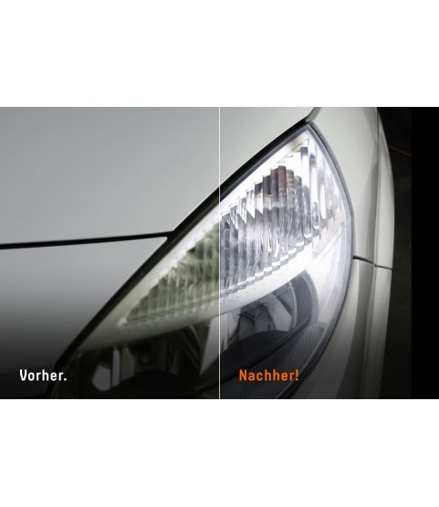 QUIXX Headlight Restoration Kit Removes Yellowing + UV Sealer Plastic Lenses, ref. 00084