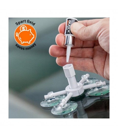 QUIXX Windshield Repair Kit for Stone Chips and Cracks, Ref. 10210 QUIXX Windshield Repair Kit for Stone Chips and Cracks, Ref. 10210
