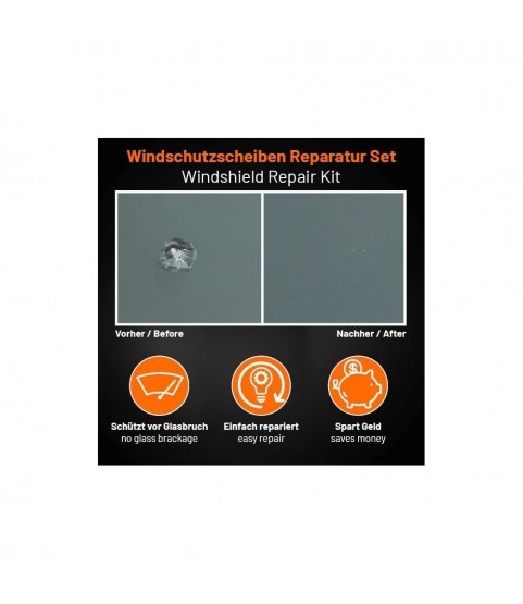 QUIXX Windshield Repair Kit for Stone Chips and Cracks, Ref. 10210