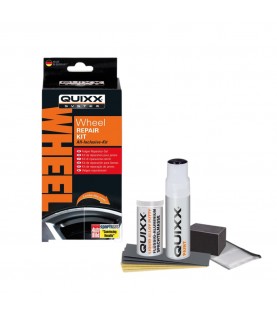 QUIXX Wheel Rim Repair Kit SILVER Liquid Aluminium Filler + Paint Sandpapers, All Inclusive Kit, ref. 10208 QUIXX Wheel Rim Repair Kit SILVER Liquid Aluminium Filler + Paint Sandpapers, All Inclusive Kit, ref. 10208