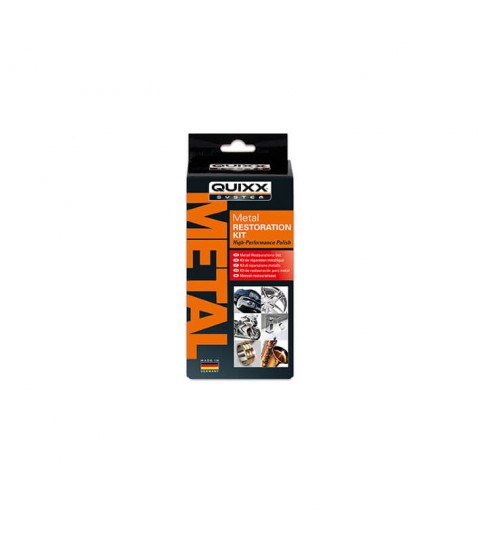 QUIXX Wheel Rim Repair Kit BLACK Liquid Aluminium Filler + Paint Sandpapers, Metal Restoration Kit, ref. 10287 (BLACK)