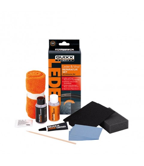 QUIXX Leather & Vinyl Repair Kit for Car Interiors - All-Inclusive Set, Ref. 10259 QUIXX Leather & Vinyl Repair Kit for Car Interiors - All-Inclusive Set, Ref. 10259