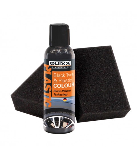 QUIXX Black Tyre Colour, Tire Restorer Deep Black 2-Step Kit, ref. 10192 QUIXX Black Tyre Colour, Tire Restorer Deep Black 2-Step Kit, ref. 10192