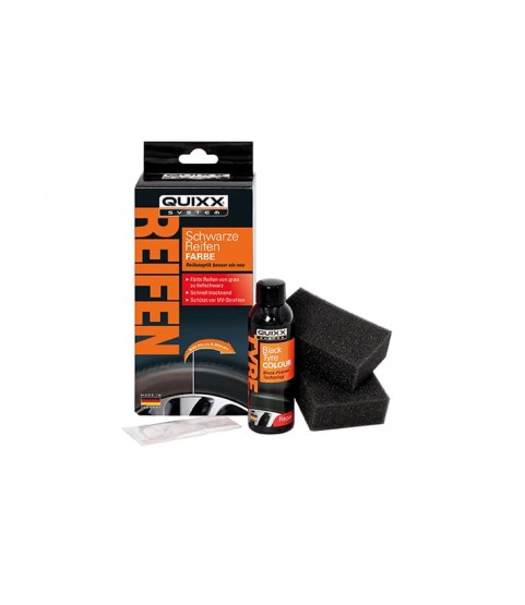 QUIXX Black Tyre Colour, Tire Restorer Deep Black 2-Step Kit, ref. 10192 QUIXX Black Tyre Colour, Tire Restorer Deep Black 2-Step Kit, ref. 10192