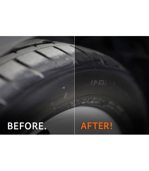 QUIXX Black Tyre Colour, Tire Restorer Deep Black 2-Step Kit, ref. 10192 QUIXX Black Tyre Colour, Tire Restorer Deep Black 2-Step Kit, ref. 10192