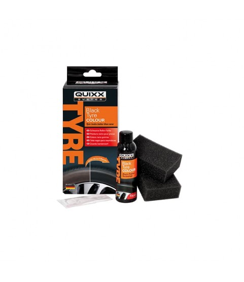 QUIXX Black Tyre Colour, Tire Restorer Deep Black 2-Step Kit, ref. 10192 QUIXX Black Tyre Colour, Tire Restorer Deep Black 2-Step Kit, ref. 10192