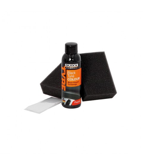 QUIXX Black Tyre Colour, Tire Restorer Deep Black 2-Step Kit, ref. 10192 QUIXX Black Tyre Colour, Tire Restorer Deep Black 2-Step Kit, ref. 10192