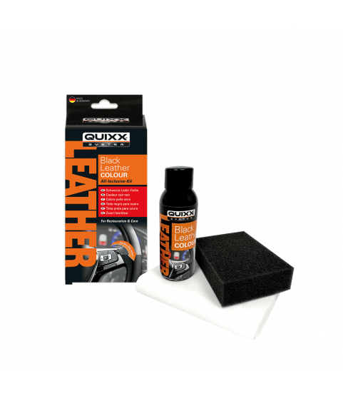 QUIXX Black Leather Colour BLC Car Interior Dye Restores Faded Leather, All-Inclusive Kit, ref. 10347