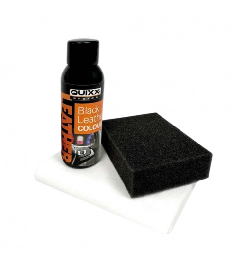 QUIXX Black Leather Colour BLC Car Interior Dye Restores Faded Leather, All-Inclusive Kit, ref. 10347