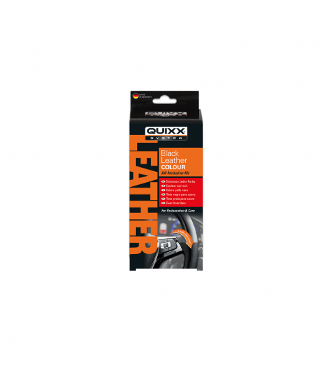 QUIXX Black Leather Colour BLC Car Interior Dye Restores Faded Leather, All-Inclusive Kit, ref. 10347