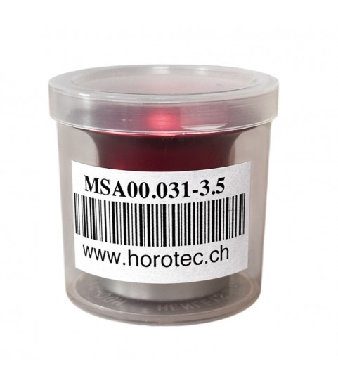 Horotec MSA 00.031-3.5 Eyeglass Loupe in Aluminium Anodised Red with Screwed Ring x2.8