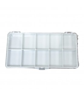 Bergeon 6089-10 Transparent Plastic Box for Watch Parts – 10 Divisions