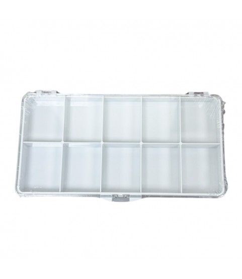 Bergeon 6089-10 Transparent Plastic Box for Watch Parts – 10 Divisions