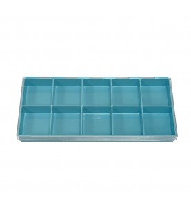 Bergeon 5237-1345 Transparent Plastic Box for Watch Parts – 10 Divisions