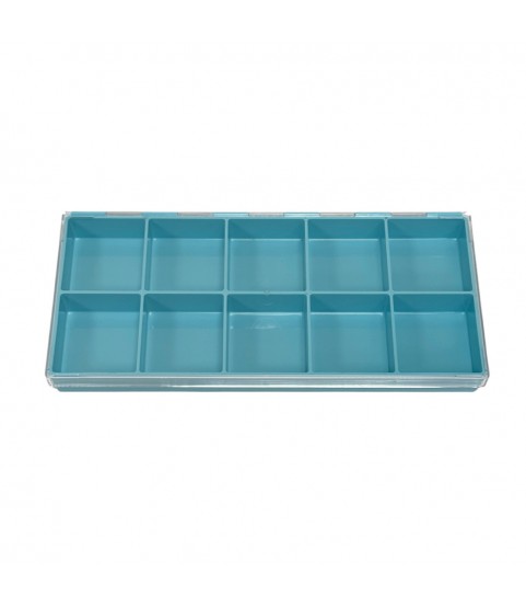 Bergeon 5237-1345 Transparent Plastic Box for Watch Parts – 10 Divisions
