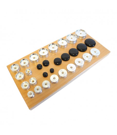 Bergeon 5500-A1 Watch Glass Fitting Die Set (30 Ø13mm - Ø44mm)