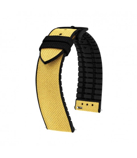 Hirsch Arne L Yellow Watch Strap, 22mm, 0925090072-5-22