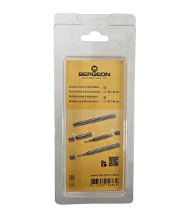 Bergeon 7217-B Stainless Steel Screwdriver with 4 Interchangeable Blades