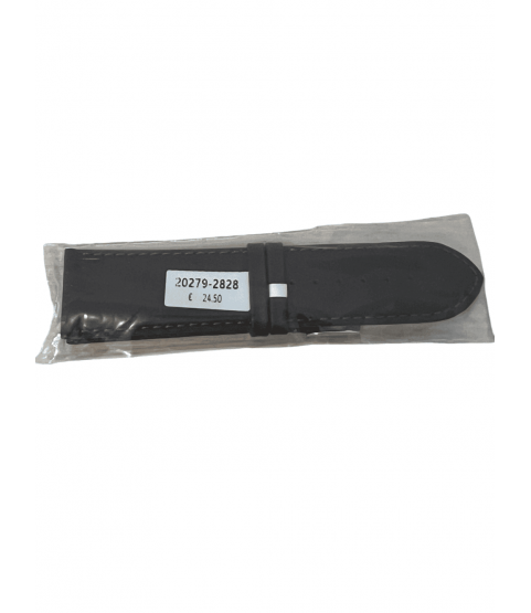 Polo Soft Calf Leather Strap 28mm – Dark Brown, Smooth, With Stitches