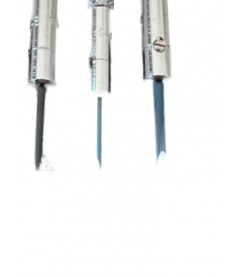 DAMAGED PACKAGING - Beco Technic Set of 7 Screwdrivers 0.60 to 2.00 mm in Plastic Box with Spare Blades - SEE PHOTOS