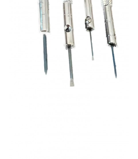 DAMAGED PACKAGING - Beco Technic Set of 7 Screwdrivers 0.60 to 2.00 mm in Plastic Box with Spare Blades - SEE PHOTOS