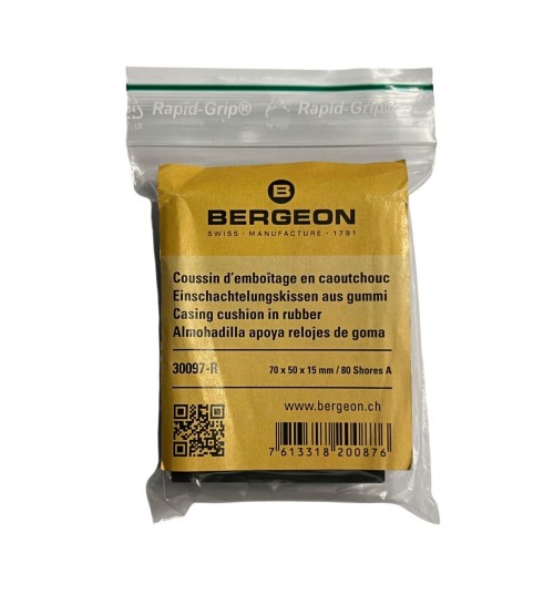 Bergeon 30097-R Rectangular Case Cushion 70 x 50 x 15mm Rubber Watch Repair Bench Block