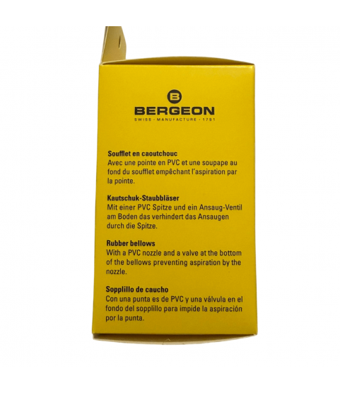 Bergeon 15733 Rubber Dust Blower w/ PVC Nozzle Swiss Made Watchmaker Tool (Old 5733) Bergeon 15733 Rubber Dust Blower w/ PVC Nozzle Swiss Made Watchmaker Tool (Old 5733)