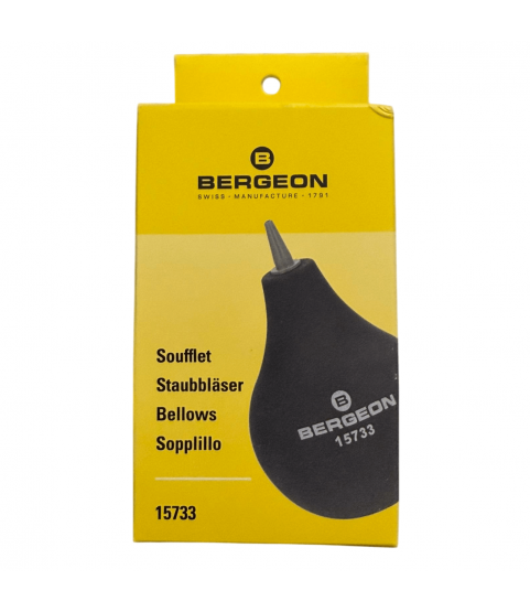 Bergeon 15733 Rubber Dust Blower w/ PVC Nozzle Swiss Made Watchmaker Tool (Old 5733) Bergeon 15733 Rubber Dust Blower w/ PVC Nozzle Swiss Made Watchmaker Tool (Old 5733)