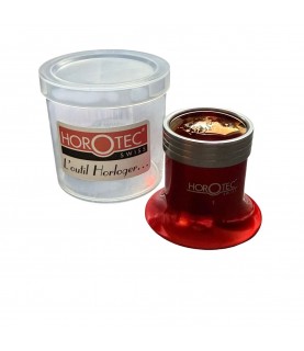 Horotec Red Anodized Loupe 10.0x MSA00.033-1 Watchmaker Eyeglass 25mm Lens