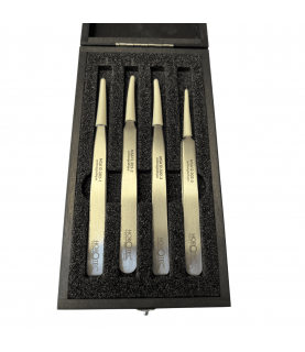 Horotec MSA12.388 Antimagnetic Tweezers Set No.1 2 3 5 904L Steel Wooden Box Horotec MSA12.388 Antimagnetic Tweezers Set No.1 2 3 5 904L Steel Wooden Box