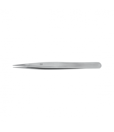 Horotec MSA12.300-00 Thick Tweezers Flat Tips Geneva Shape 120mm Carbon Steel