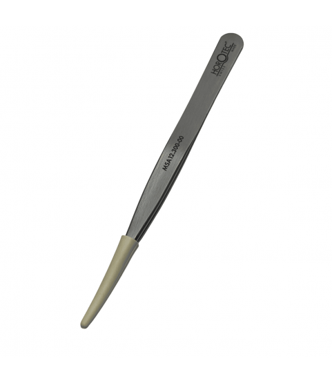 Horotec MSA12.300-00 Thick Tweezers Flat Tips Geneva Shape 120mm Carbon Steel