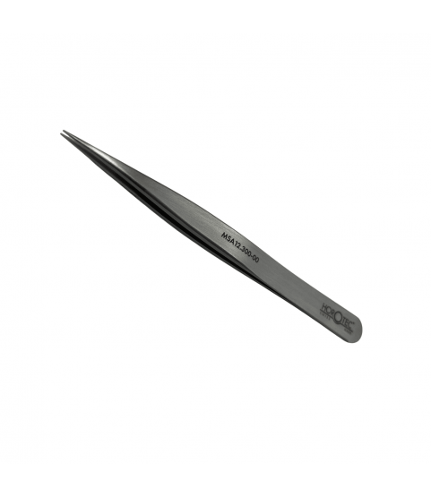 Horotec MSA12.300-00 Thick Tweezers Flat Tips Geneva Shape 120mm Carbon Steel