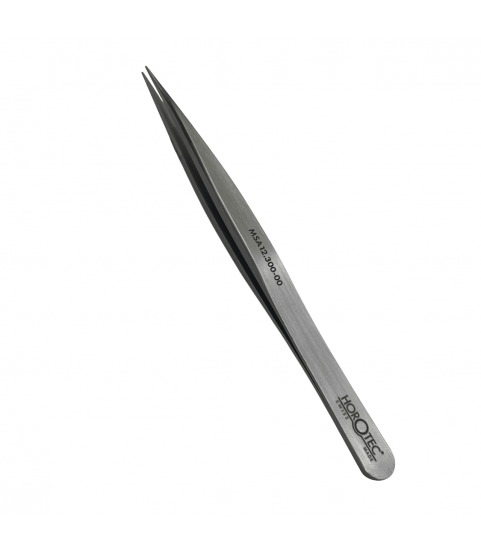 Horotec MSA12.300-00 Thick Tweezers Flat Tips Geneva Shape 120mm Carbon Steel