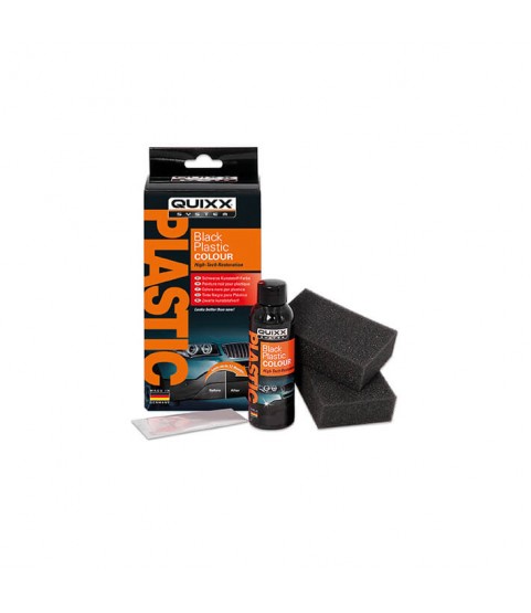 QUIXX Black Plastic Colour, Unpainted Plastic Restorer, Bumpers Trims Side Sills Mirror Housings, Ref. 10188