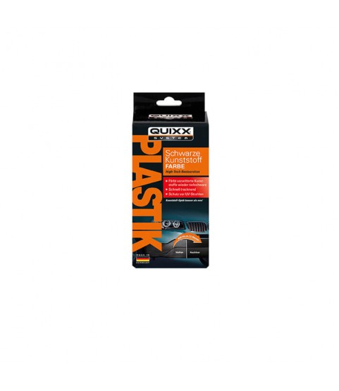 QUIXX Black Plastic Colour, Unpainted Plastic Restorer, Bumpers Trims Side Sills Mirror Housings, Ref. 10188 QUIXX Black Plastic Colour, Unpainted Plastic Restorer, Bumpers Trims Side Sills Mirror Housings, Ref. 10188