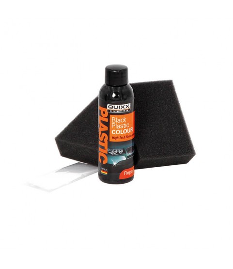 QUIXX Black Plastic Colour, Unpainted Plastic Restorer, Bumpers Trims Side Sills Mirror Housings, Ref. 10188 QUIXX Black Plastic Colour, Unpainted Plastic Restorer, Bumpers Trims Side Sills Mirror Housings, Ref. 10188