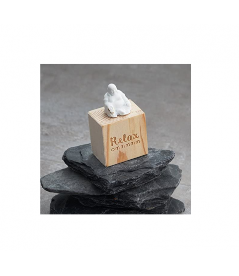 Räder Relax Buddha Porcelain Figure in Wooden Gift Box Räder Relax Buddha Porcelain Figure in Wooden Gift Box