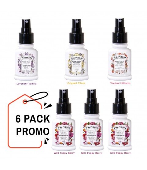 Poo-Pourri Toilet Spray Bundle - 6 Pack Variety