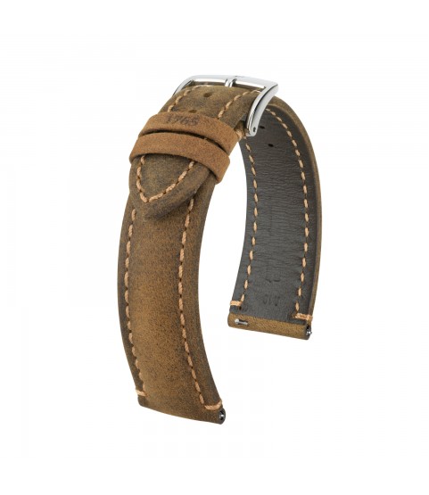 Hirsch Heritage L Brown Leather Watch Strap 22mm 05033070-2-22