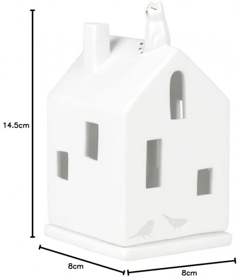 Räder Porcelain Stories Cat Design Illuminated House Räder Porcelain Stories Cat Design Illuminated House