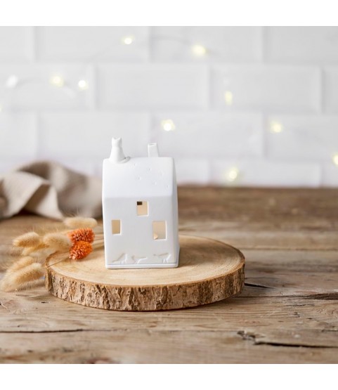 Räder Porcelain Stories Cat Design Illuminated House Räder Porcelain Stories Cat Design Illuminated House