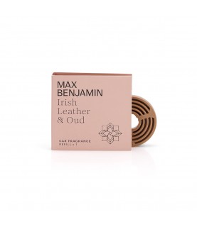 Irish Leather and Oud Luxury Car Fragrance Refill – Max Benjamin