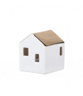 Räder Medium LED Light House in Porcelain